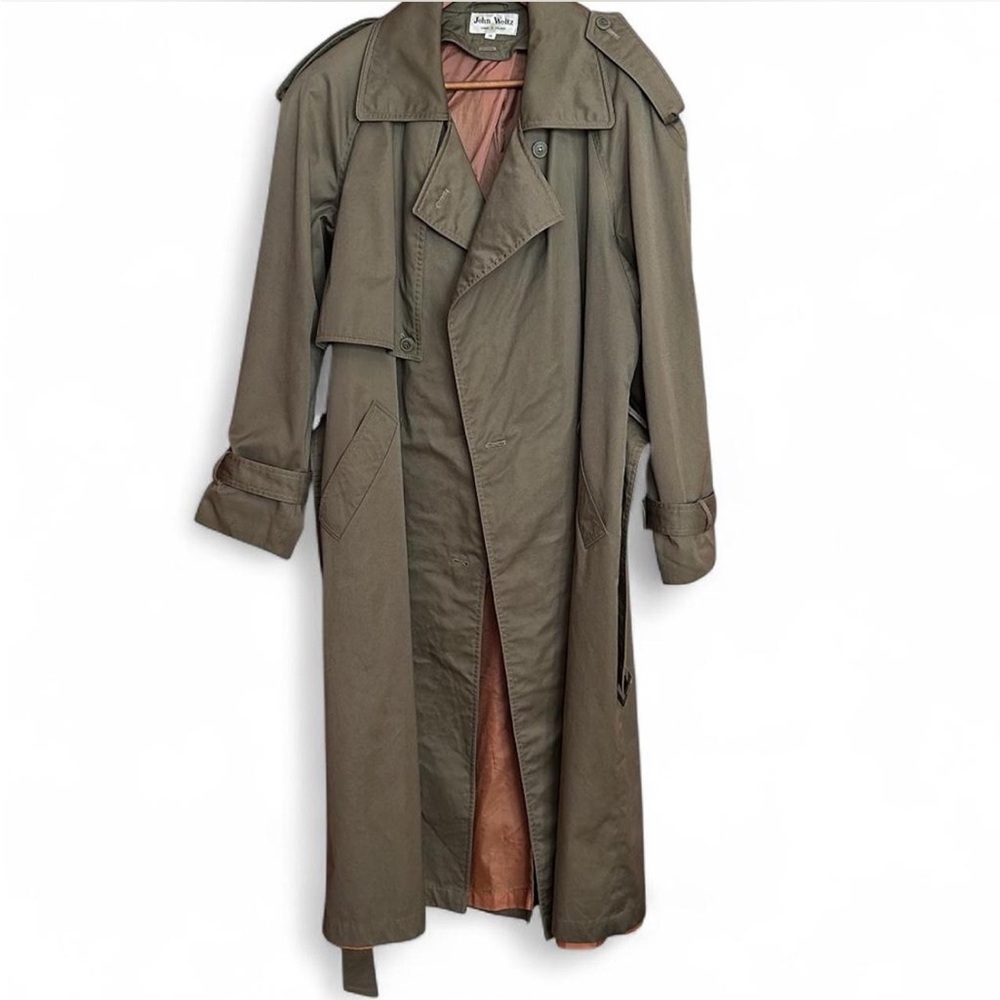 Classic Olive Trench Coat - Picture 2 of 8